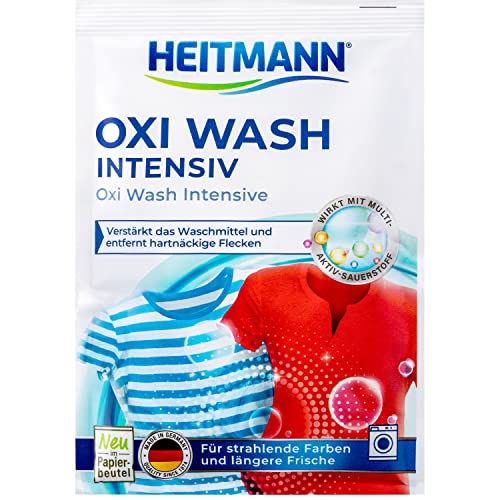 Heitmann Oxi Wash-Power, intensiv reinigendes Fleckensalz für Buntes und Weißes mit Multi Aktiv Sauerstoff,1x 50 g von HEITMANN