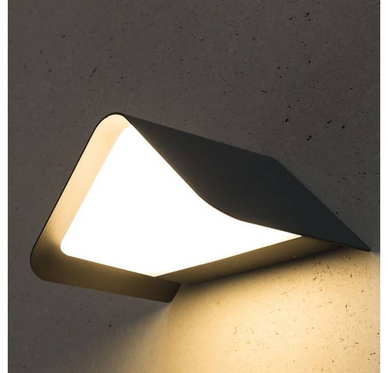HEITRONIC Außen-Wandleuchte LED Wandleuchte Java 11.5W 3000K 630lm IP54, LED von HEITRONIC
