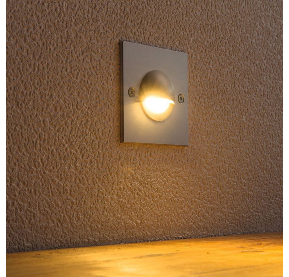 HEITRONIC Einbauleuchte LED Einbauleuchte 3W 3000K 145lm IP64 80x80mm, LED von HEITRONIC