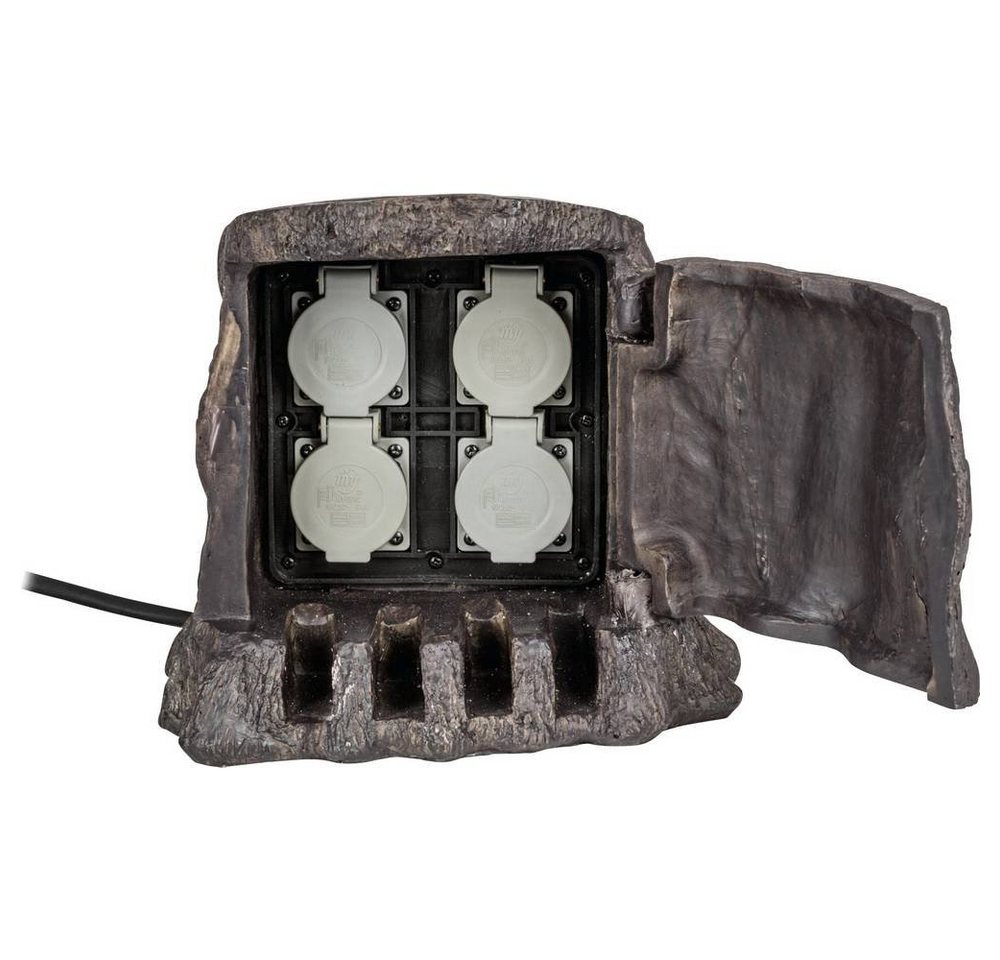 HEITRONIC Gartensteckdose 4fach Baumstumpf 37500 HEITRONIC Gartensteckdose 4fach Baumstumpf 37500 von HEITRONIC