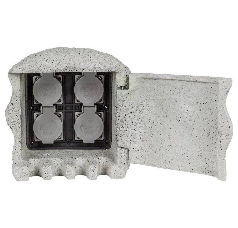 HEITRONIC Gartensteckdose 4fach PIEDRA 37505, Steinoptik HEITRONIC Gartensteckdose 4fach PIEDRA 37505, Steinoptik von HEITRONIC