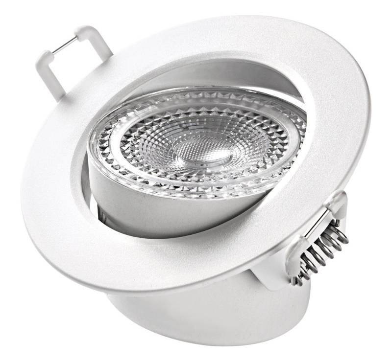 HEITRONIC LED Einbaustrahler DL7002, Dimmfunktion, LED fest integriert, Warmweiß, Einbauleuchte, Downlight, schenkbar, inkl. Wechselblenden von HEITRONIC