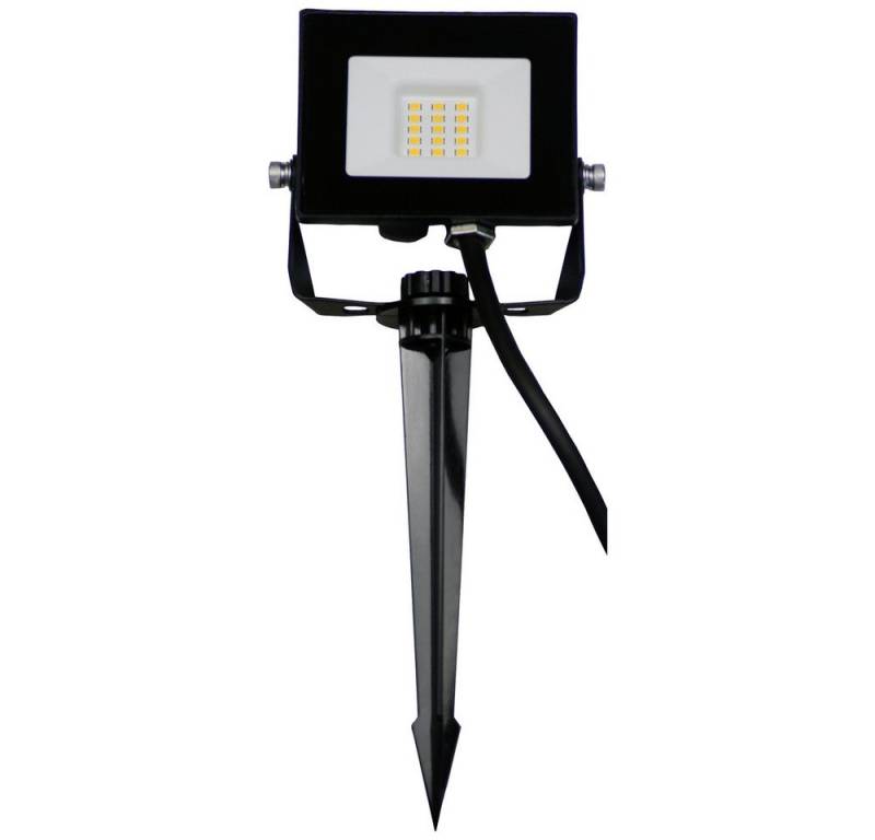 HEITRONIC LED Flutlichtstrahler Heitronic BOLTON 2.0 VO-501413 LED-Außenstrahler 10 W Warmweiß von HEITRONIC