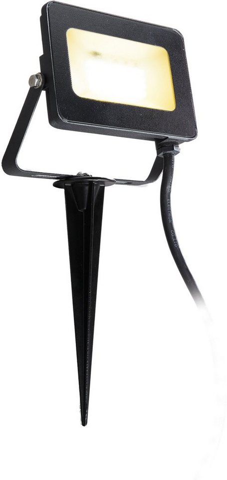 HEITRONIC LED Gartenstrahler Kingston, LED fest integriert, Warmweiß, LED-Flutlicht,Erdspieß & Zuleitung mit Stecker,Fernbedienung HEITRONIC LED Gartenstrahler Kingston, LED fest integriert, Warmweiß, LED-Flutlicht,Erdspieß & Zuleitung mit Stecker,Fernbedienung von HEITRONIC