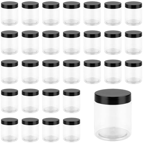 HEIYUET 30 Stück 250ml Kunststoff Vorratsdosen mit Deckel, klein Vorratsgläser aus Plastik, Transparente Kunststoffgläser mit Deckel, Vorratsbehälter Einmachgläser Set für Küche Gewürz Lebensmittel HEIYUET 30 Stück 250ml Kunststoff Vorratsdosen mit Deckel, klein Vorratsgläser aus Plastik, Transparente Kunststoffgläser mit Deckel, Vorratsbehälter Einmachgläser Set für Küche Gewürz Lebensmittel von HEIYUET