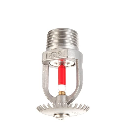 HEJIGOOD Sprinklerkopf 304 Edelstahl Automatischer Temperatursensor DN15 1/2 Zoll 68°C 68.3 °C (aufrecht) von HEJIGOOD