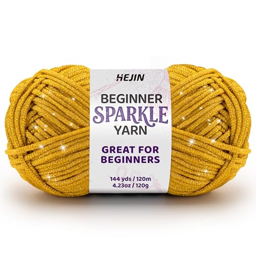 120 g goldenes Anfängergarn von HEJIN