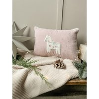 Namenskissen Mit Einhorn | Dala Pferd Applikation Altrosa Goldenen Punkten Name Namenskissen Mit Einhorn | Dala Pferd Applikation Altrosa Goldenen Punkten Name von HEJMARYetsy