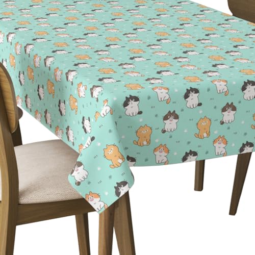 HEKO PANELS Tischdecke 140 x 110 cm Abwaschbar Tischtuch Gartentischdecke Fleckschutz Wasserabweisend Tafeldecke Katzen HEKO PANELS Tischdecke 140 x 110 cm Abwaschbar Tischtuch Gartentischdecke Fleckschutz Wasserabweisend Tafeldecke Katzen von HEKO PANELS