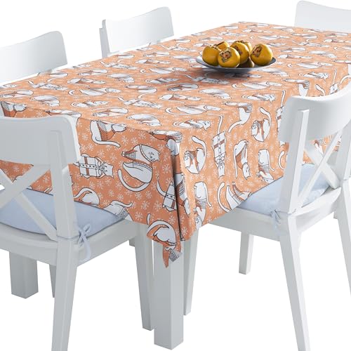 HEKO PANELS Tischdecke 140 x 220 cm Abwaschbar Tischtuch Gartentischdecke Fleckschutz Wasserabweisend Tafeldecke Katzen HEKO PANELS Tischdecke 140 x 220 cm Abwaschbar Tischtuch Gartentischdecke Fleckschutz Wasserabweisend Tafeldecke Katzen von HEKO PANELS