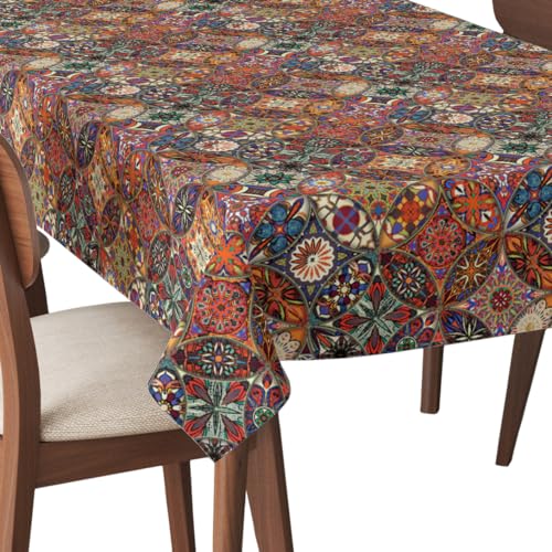 HEKO PANELS Tischdecke 140 x 350 cm Abwaschbar Tischtuch Gartentischdecke Fleckschutz Wasserabweisend Tafeldecke Mandala Ethnisch HEKO PANELS Tischdecke 140 x 350 cm Abwaschbar Tischtuch Gartentischdecke Fleckschutz Wasserabweisend Tafeldecke Mandala Ethnisch von HEKO PANELS