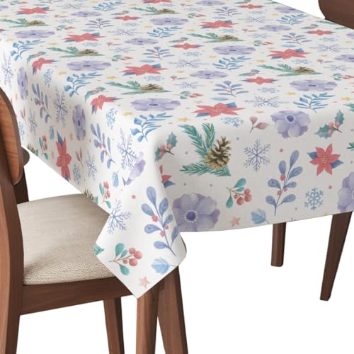 HEKO PANELS Tischdecke Wasserabweisend Abwaschbar 140 x 200 cm Tischtuch Outdoor Gartentischdecke Fleckschutz Tafeldecke Winterblumen Tannenzapfen HEKO PANELS Tischdecke Wasserabweisend Abwaschbar 140 x 200 cm Tischtuch Outdoor Gartentischdecke Fleckschutz Tafeldecke Winterblumen Tannenzapfen von HEKO PANELS