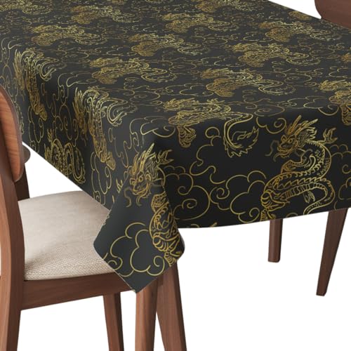 HEKO PANELS Tischdecke Wasserabweisend Abwaschbar 140 x 220 cm Tischtuch Outdoor Gartentischdecke Fleckschutz Tafeldecke Japanische Drachen HEKO PANELS Tischdecke Wasserabweisend Abwaschbar 140 x 220 cm Tischtuch Outdoor Gartentischdecke Fleckschutz Tafeldecke Japanische Drachen von HEKO PANELS
