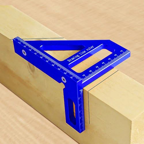 HEKOBAG 3D Quadratischer Winkelmesser Holzbearbeitung Mehrwinkel Messlineal 45/90 Grad Quadratischer Winkelmesser für die Holzbearbeitung Mehrzweck Messwerkzeug für Schreiner, Ingenieure-Blau HEKOBAG 3D Quadratischer Winkelmesser Holzbearbeitung Mehrwinkel Messlineal 45/90 Grad Quadratischer Winkelmesser für die Holzbearbeitung Mehrzweck Messwerkzeug für Schreiner, Ingenieure-Blau von HEKOBAG