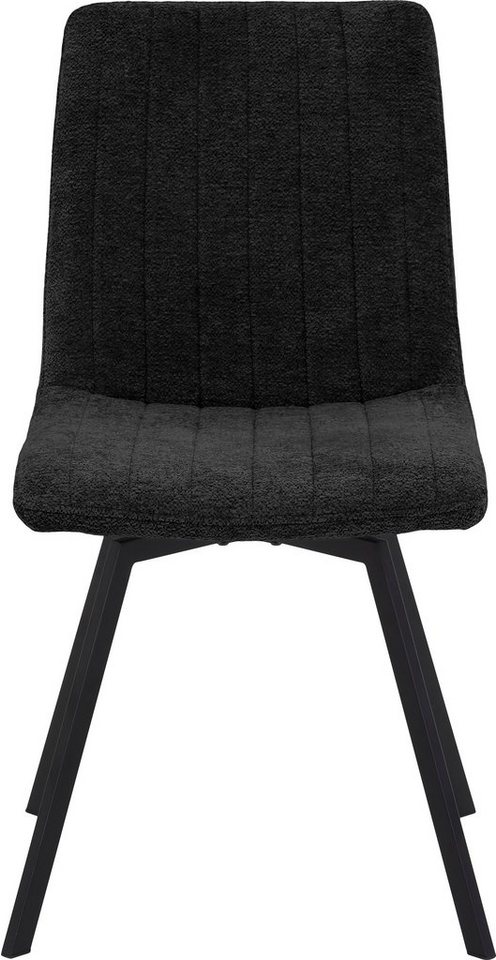 HELA 4-Fußstuhl MARION (Set, 4 St), 360° drehbar, Stoff in Boucleoptik, 2er und 4er Set von HELA