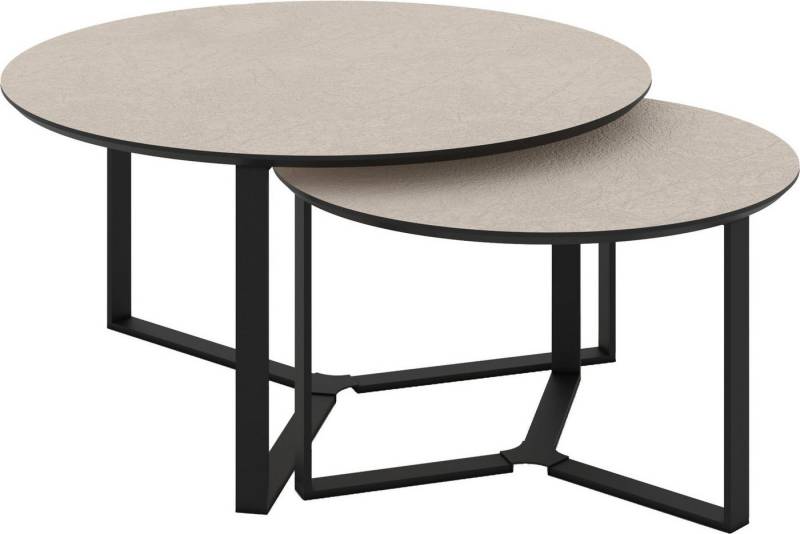 HELA Couchtisch MASSA (Set, 2-St), 2er Set, Gestell rechteckig, Melamin mit Schweizer Kante von HELA