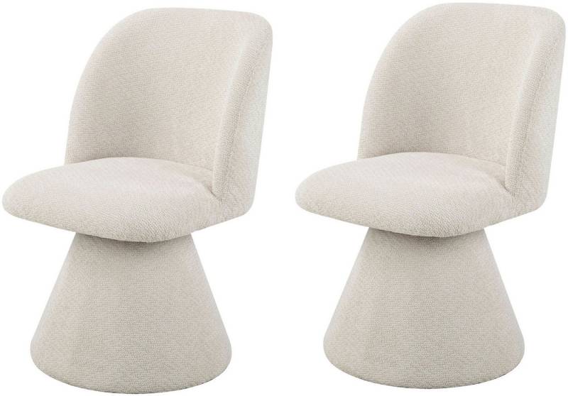 HELA Drehstuhl BARI (Set, 2 St), 360° drehbar, Polsterfuß, Webstoff, fest gepolstert, 2er Pack von HELA