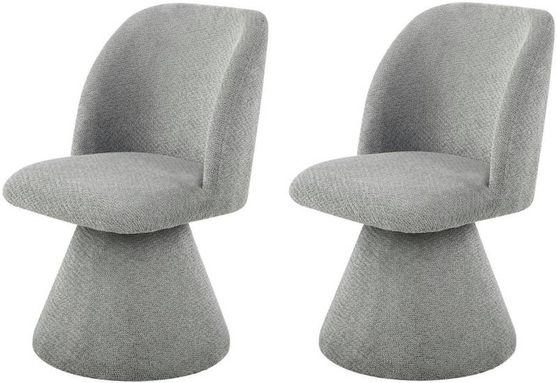 HELA Drehstuhl BARI (Set, 2 St), 360° drehbar, Polsterfuß, Webstoff, fest gepolstert, 2er Pack von HELA