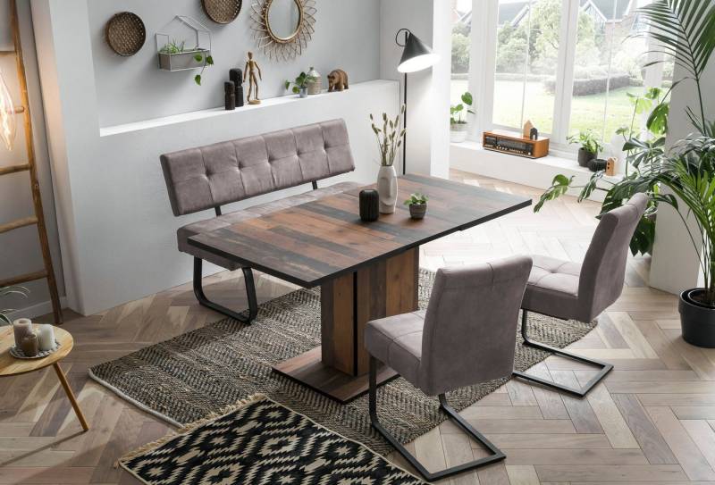 HELA Essgruppe Luise I G (Bank, Stühle, Tisch), (Set, 4-tlg), Komfortsitz mit Federkern, Topseller Tischgruppe, Esszimmer von HELA