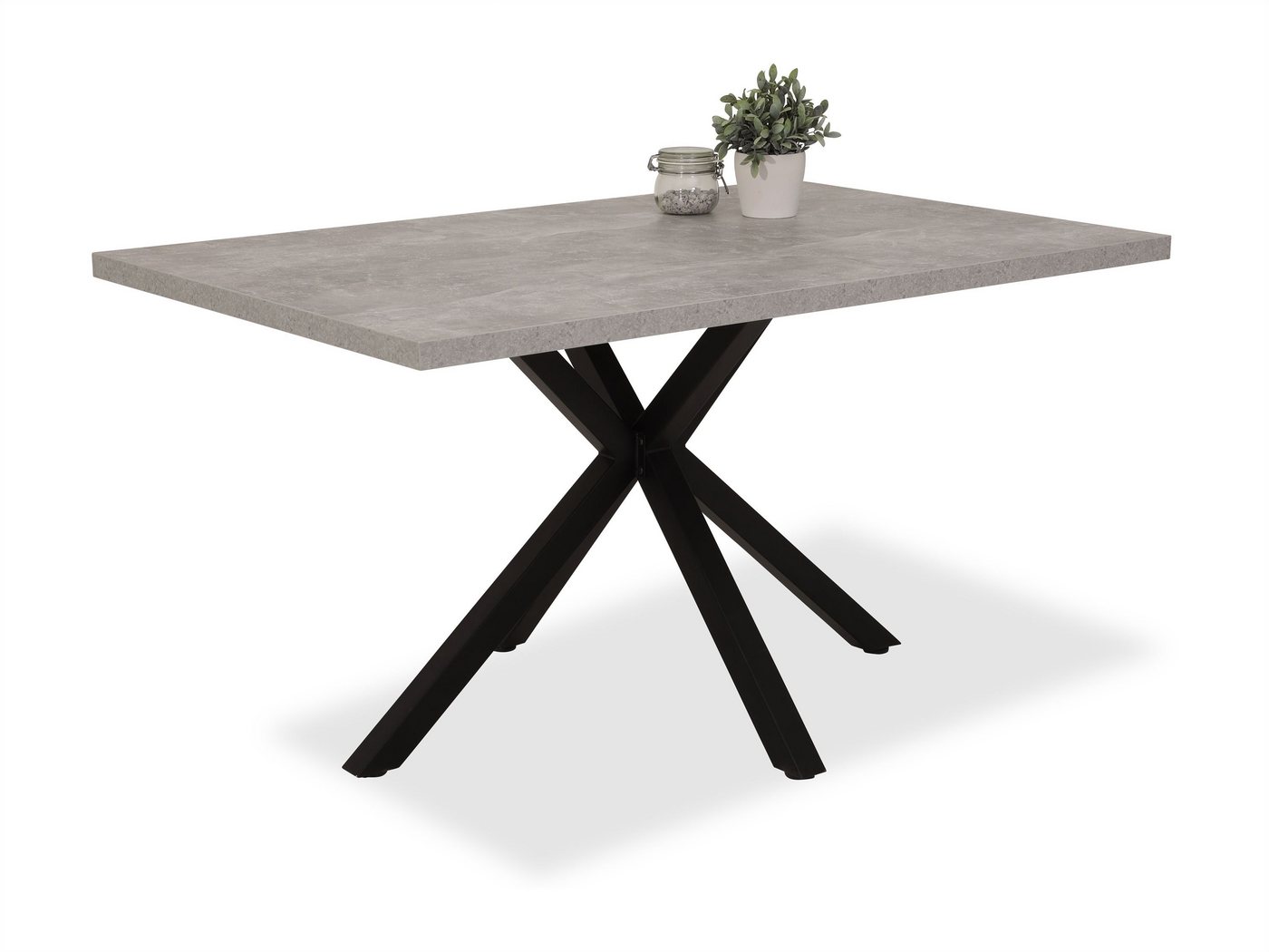 HELA Esstisch HELA Esstisch Haro LBH 140x90x76 cm grau Esszimmertisch HELA Esstisch HELA Esstisch Haro LBH 140x90x76 cm grau Esszimmertisch von HELA