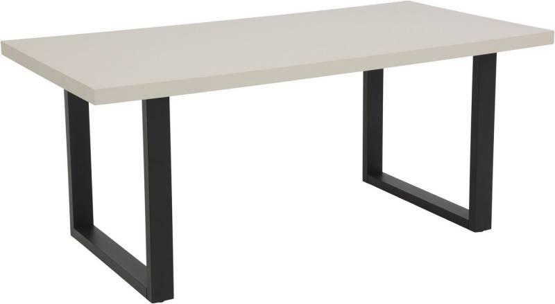 HELA Esstisch MERAN (1-St), U-Gestell,Cashmere,Azoto Matt lackiert,Metall,Spanplatte von HELA