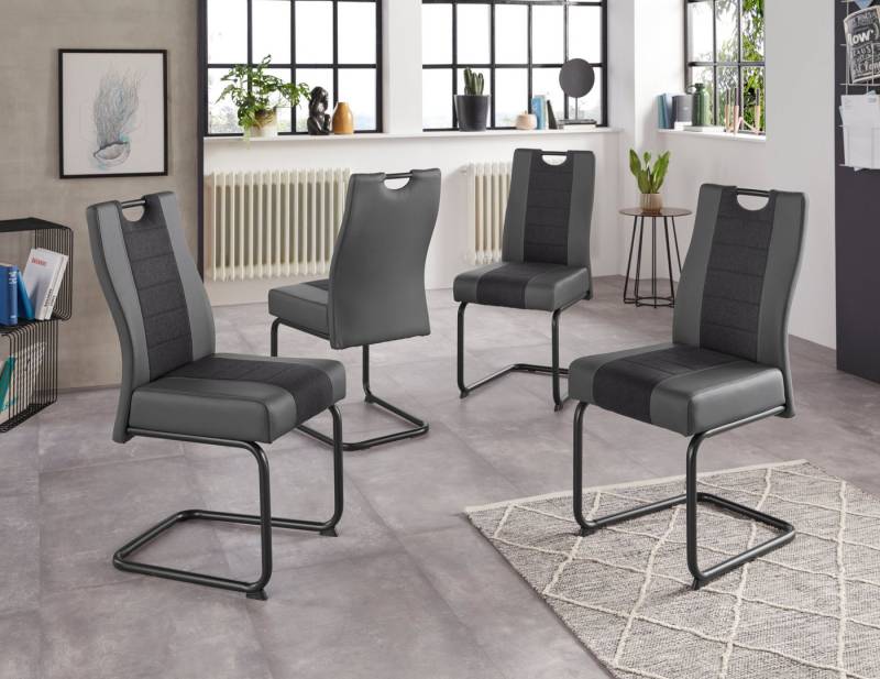 HELA Esszimmerstuhl Erika S (Set, 4 St), 2 oder 4 Stück, komfortable Federkern Polsterung, Freischwinger von HELA