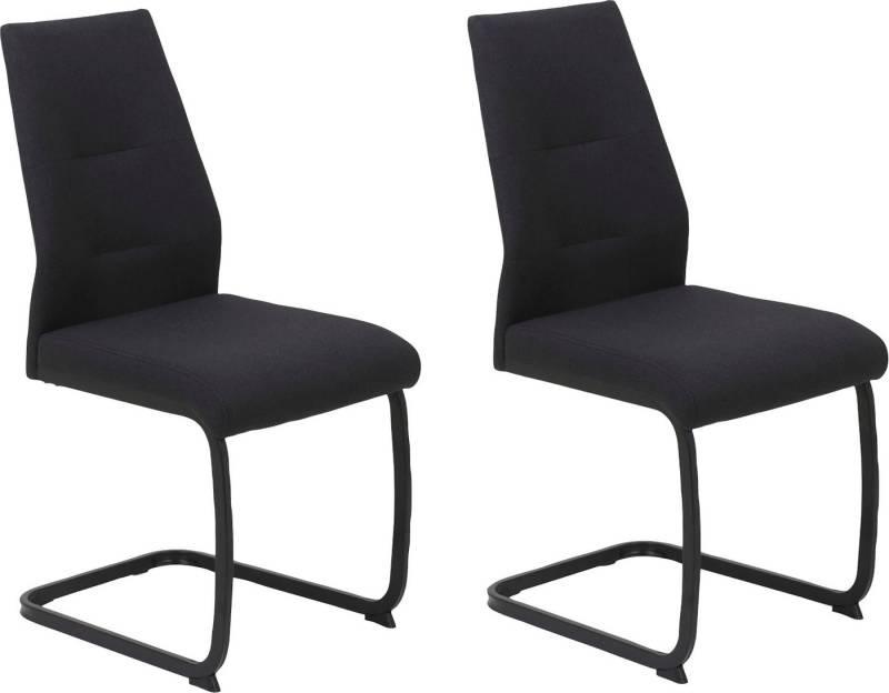 HELA Freischwinger Ariana, Esszimmerstuhl (Set, 2 St), Zertifizierter "Waterfree" Stoff - sehr Robust, 140 kg belastbar von HELA