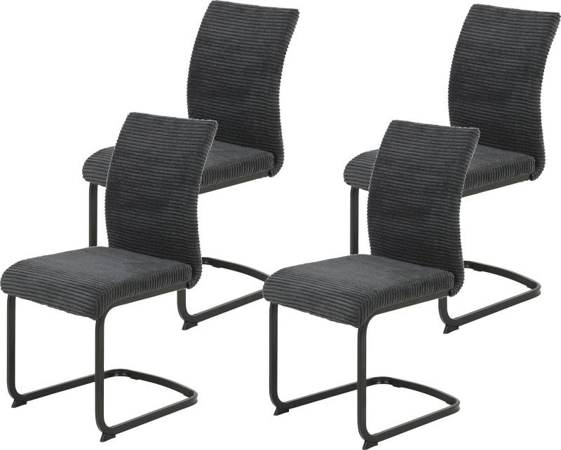 HELA Freischwinger FABIA (Set, 4 St), 120 Kg belastbar, Stoff in Breitcord, 2er und 4er Set von HELA