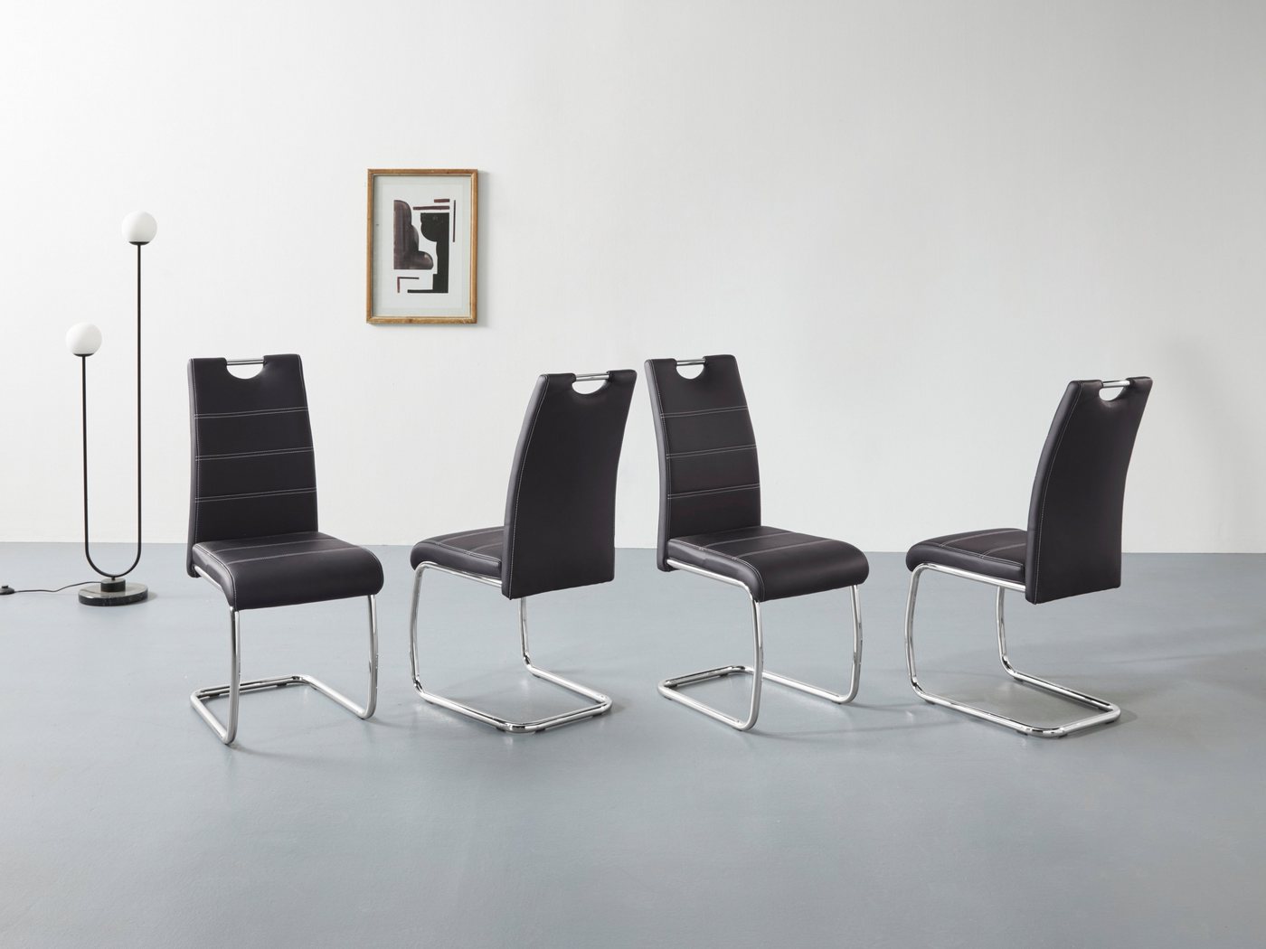HELA Freischwinger FLORA (Set, 4 St), 1, 2 oder 4 Stück, Freischwinger von HELA