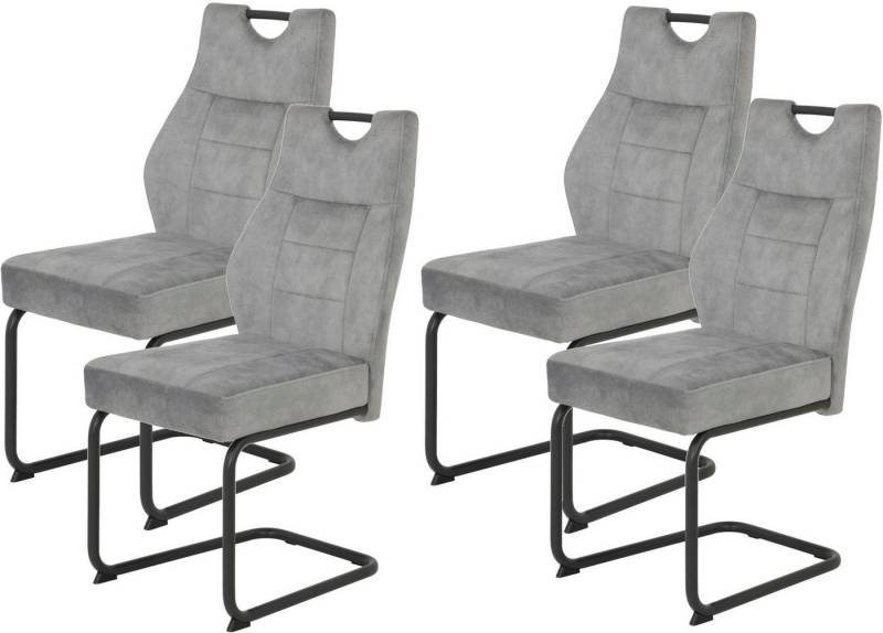HELA Esszimmerstuhl Linda S Schwingstuhl BESTSELLER (Set, 4 St), mit Taschenfederkern Sitz, mit 140KG belastbar, Freischwinger von HELA