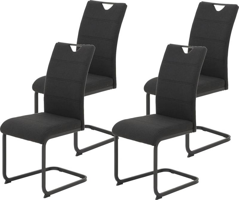 HELA Freischwinger MARS Esszimmerstuhl BESTSELLER (Set, 4 St), robuster Bezug, 120 Kg Belastbarkeit, 2er und 4er Set von HELA