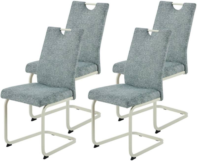 HELA Freischwinger TIVOLI (Set, 4 St), Freischwinger, Gestell Perlweiß, mit Griff, 140kg belastbar von HELA