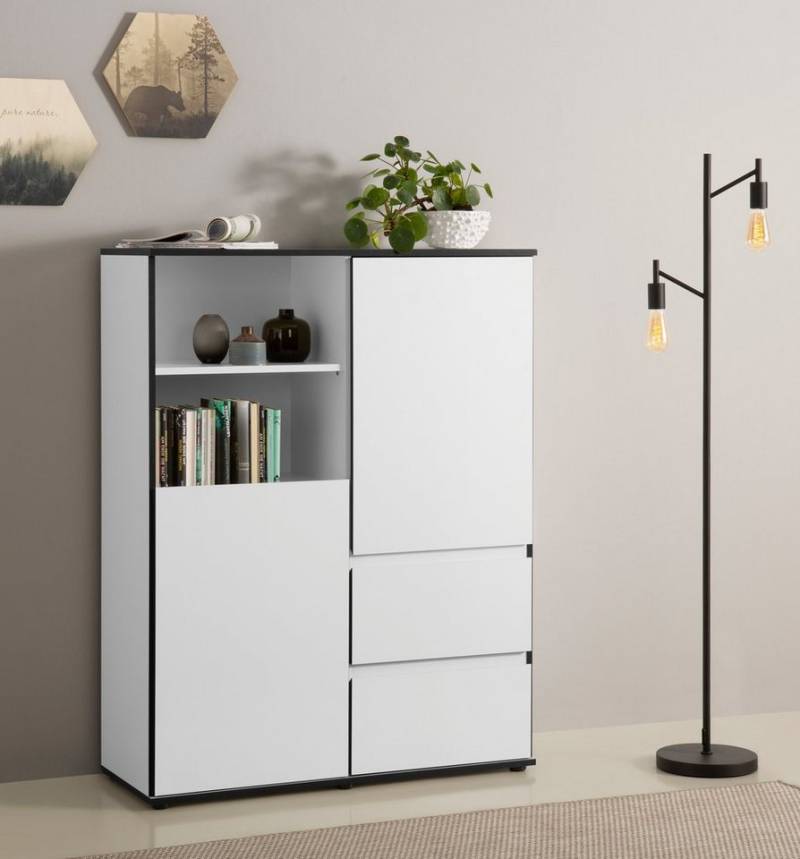 HELA Highboard Ariana, mit angeschrägten Griffmulden, Breite 100 cm von HELA