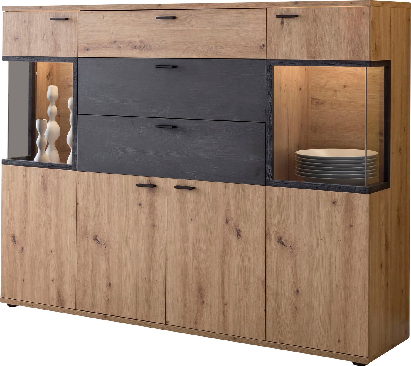 HELA Highboard Atlanta, Höhe 125 cm von HELA