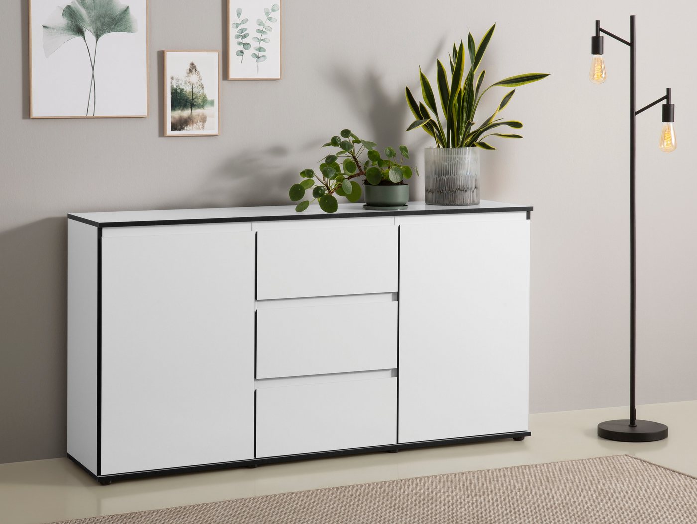 HELA Sideboard Ariana, mit angeschrägten Griffmulden, Breite 160 cm von HELA