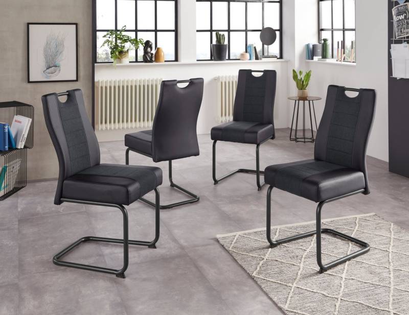 HELA Esszimmerstuhl Erika S (Set, 4 St), 2 oder 4 Stück, komfortable Federkern Polsterung, Freischwinger von HELA