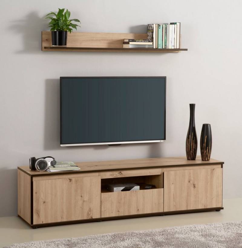 HELA TV-Board Ariana, mit angeschrägten Griffmulden, Breite 160 cm von HELA