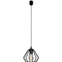 Gebraucht] Helam Agat Drahtrahmen Pendelleuchte Deckenleuchte Schwarz 18cm Lampe Leuchte von HELAM LIGHTING