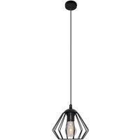 Helam - agat Drahtrahmen Pendelleuchte Schwarz 18cm von HELAM