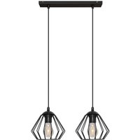 Helam - agat Gerade Stangen-Pendel-Deckenleuchte Schwarz 40cm von HELAM