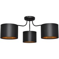 Alba Halbbündige Deckenleuchte mit mehreren Armen Schwarz, Gold 65cm - Helam von HELAM