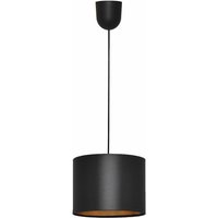 Helam Lighting - Helam alba Zylindrische Pendel-Deckenleuchte Schwarz, Gold 20cm von HELAM LIGHTING