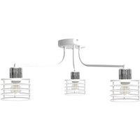 Edison Halbbündige Deckenleuchte mit mehreren Armen Weiß, Chrom 65cm - Helam von HELAM
