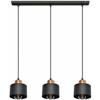 Helam Lighting - Helam edison Straight Bar Pendel-Deckenleuchte Schwarz, Kupfer 12cm von HELAM LIGHTING