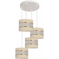 Helam HELEN Cluster Pendelleuchte Ecru, Gold, Weiß 35cm von HELAM LIGHTING