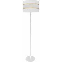 Helam HELEN Stehlampe mit Schirm Weiß, Gold 35cm von HELAM LIGHTING