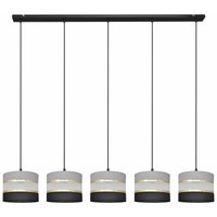 Helam helen Straight Bar Pendelleuchte Schwarz, Gold, Grau 115cm von HELAM LIGHTING