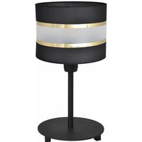 Helam helen Tischlampe mit rundem Schirm Schwarz, Gold 20cm von HELAM LIGHTING