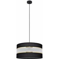 Helam Lighting - Helam helen Zylindrische Pendel-Deckenleuchte Schwarz, Gold 40cm von HELAM LIGHTING