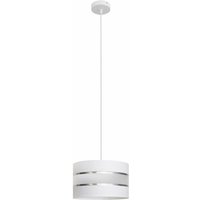 Helam Lighting - Helam helen Zylindrische Pendel-Deckenleuchte Weiß, Silber 25cm von HELAM LIGHTING